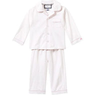White Pajamas With pink Piping (Size12-18M) EUC