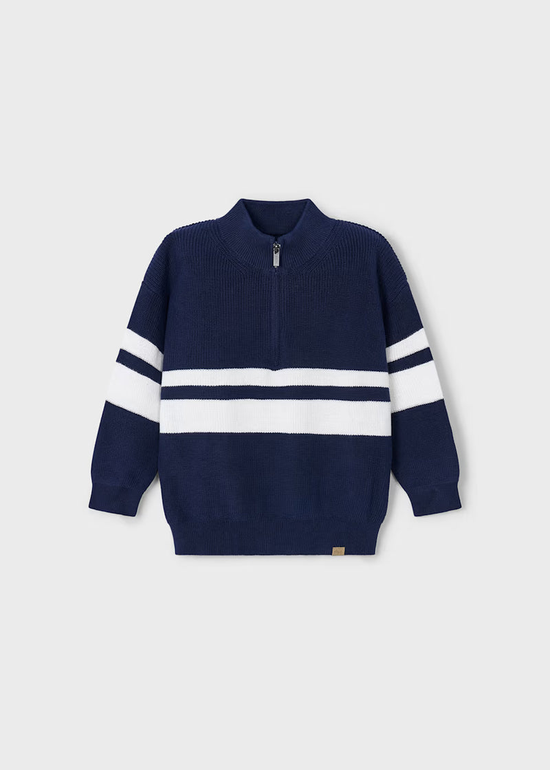 Boy Half-Zip Striped Sweater (EUC 3T)
