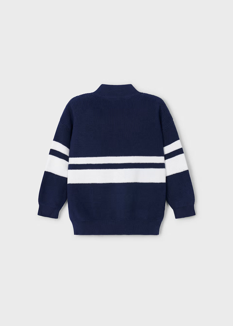 Boy Half-Zip Striped Sweater (EUC 3T)