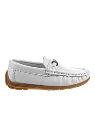 Toddler Boys White Loafers (Size 7 EUC)