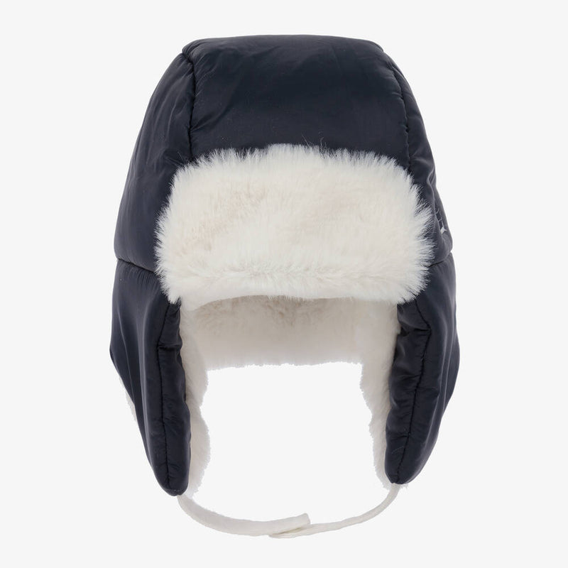 Boys Blue & White Trapper Hat (3T) NWT