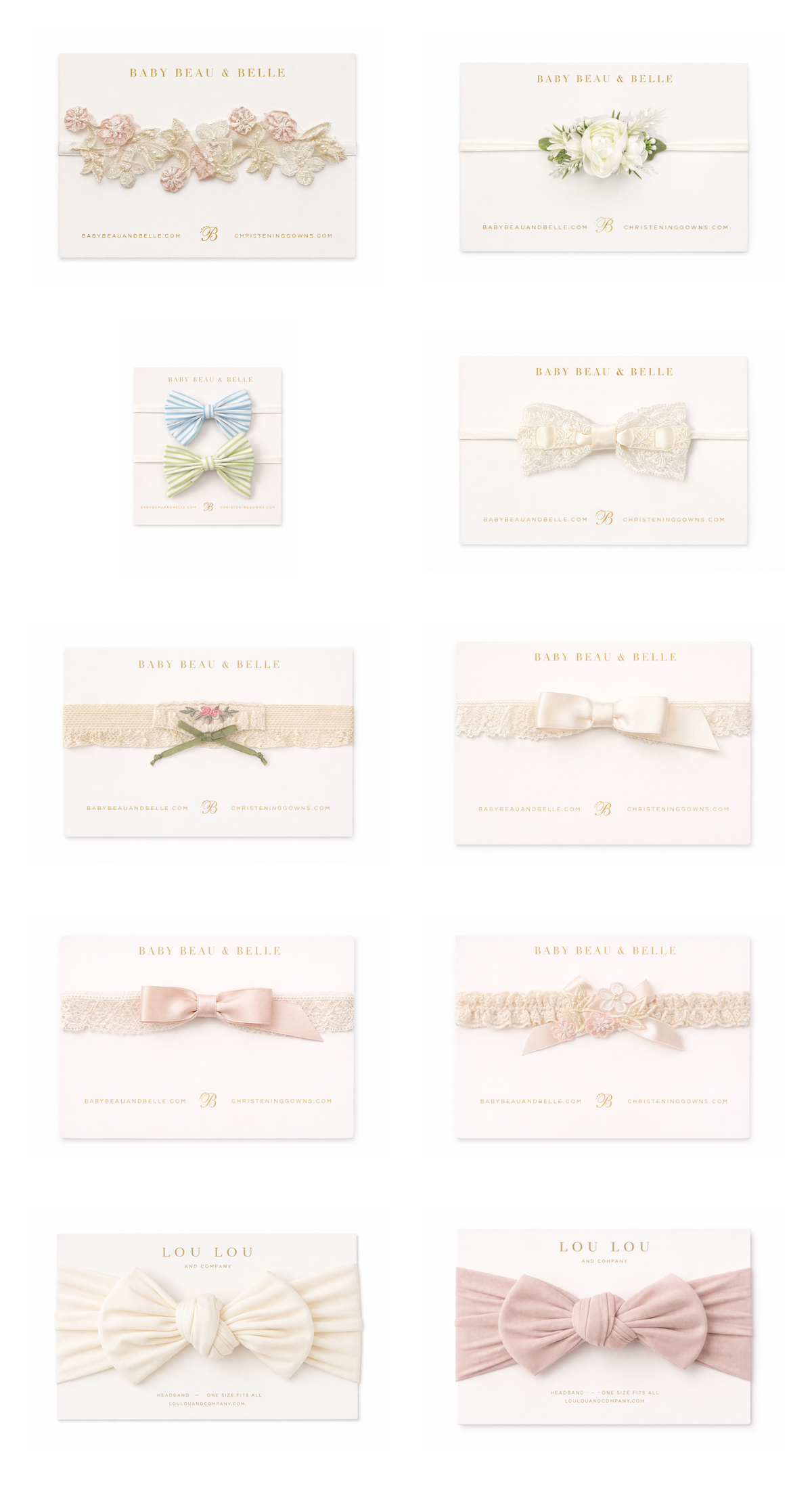 Baby Girl Headbands Variety of 10 to Choice