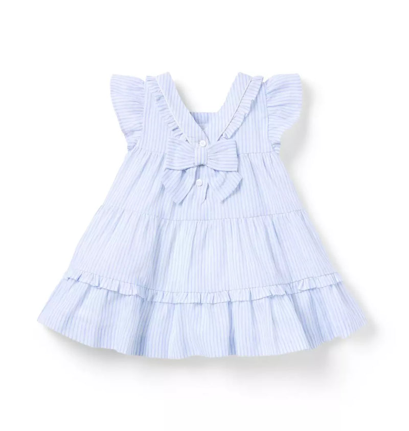 Baby Striped Ruffle Dress (Size 18-24M) EUC