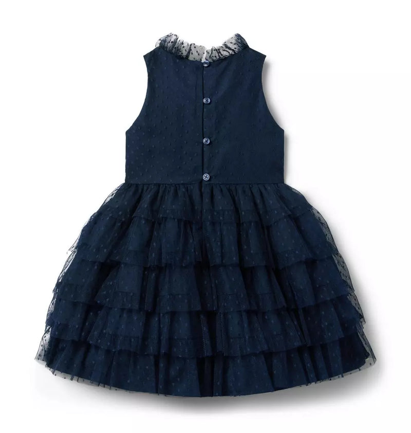 Dot Tiered Ruffle Dress (18-24M) NWT