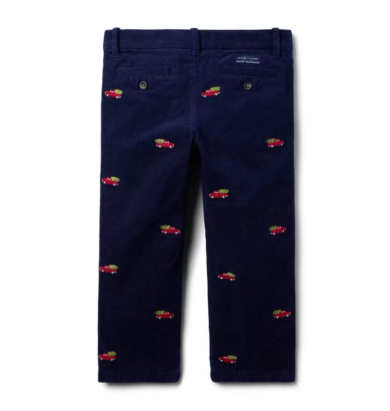 The Embroidered Holiday Corduroy Pant (2T) EUC