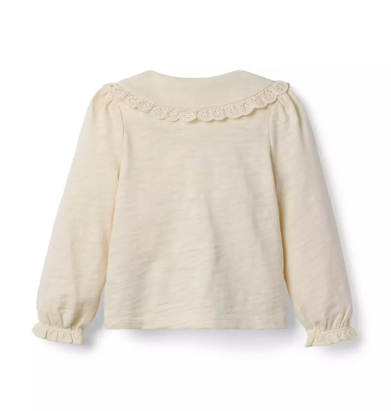 Lace Collared Top (Size: 18-24M) NWT