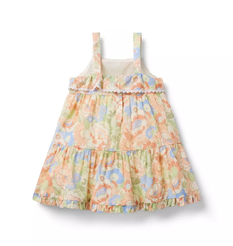 Baby Floral Tiered Dress (NWOT 12-18M)