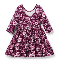 The Everyday 3/4 Sleeve Burgundy Dress (Size 12-18M) NWT