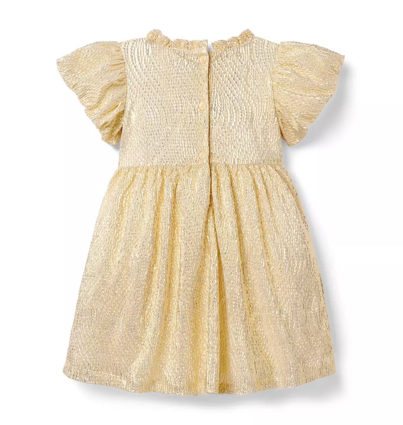 The Golden Moment Gold Dress (Size 18-24M) EUC