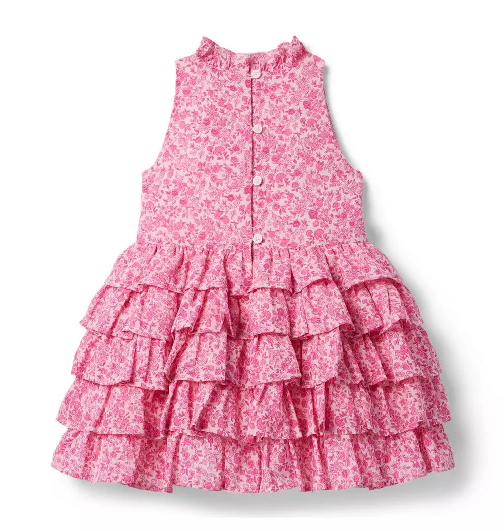 The Floral Frills Pink Dress (Size 12-18M) NWT