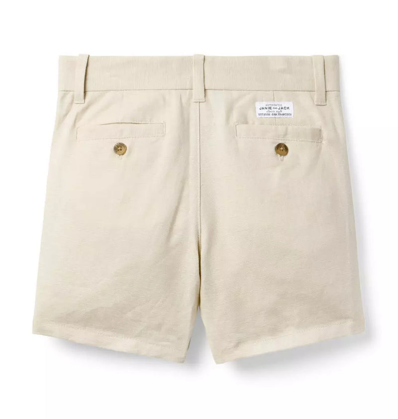 Linen-Cotton Khaki Short (EUC 3T)