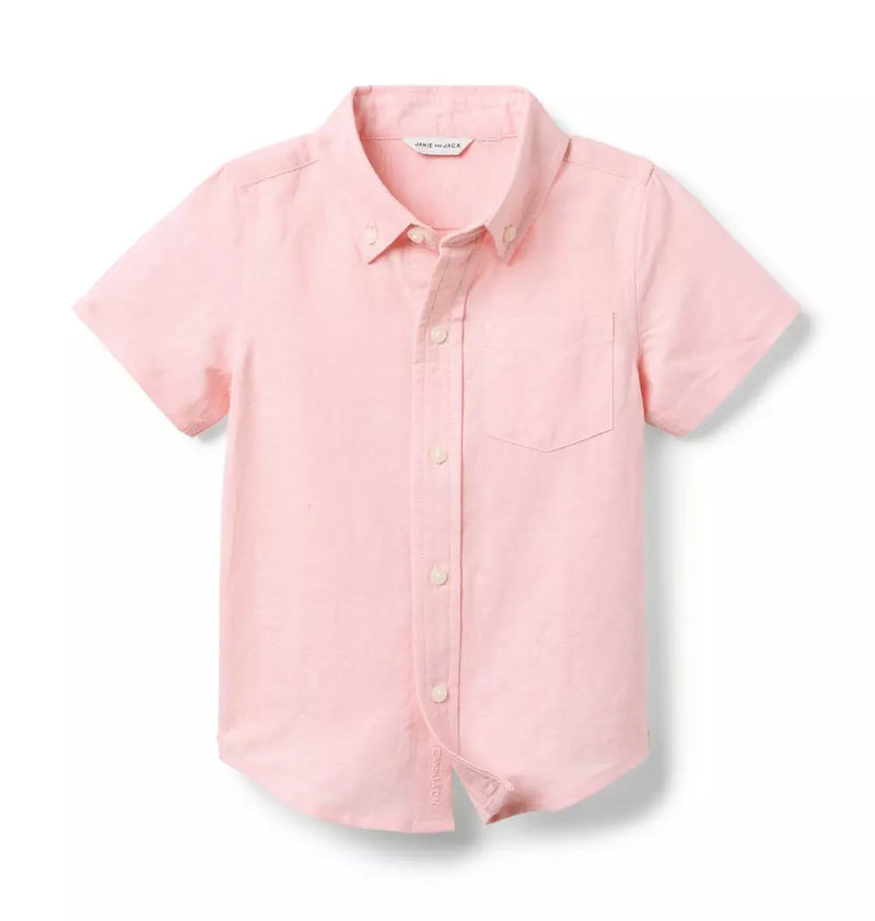 The Linen-Cotton Strawberry Milk Shirt (NWT 3T)