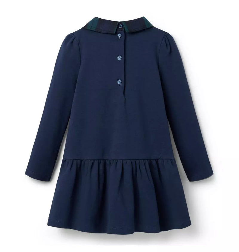 Tartan Bow Ponte Dress (EUC 18-24M)