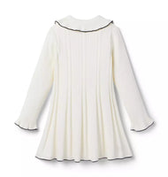 Ribbed Sweater Ivory Dress (Size 18-24M) NWOT