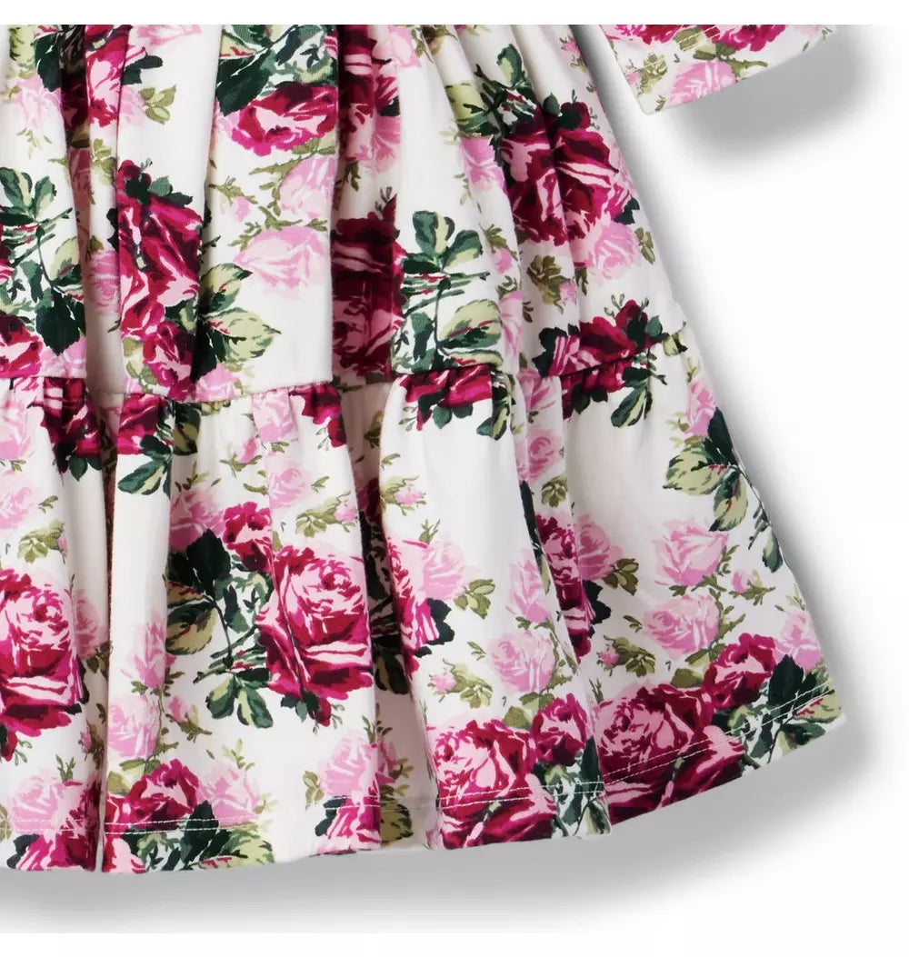 The Everyday 3/4 Sleeve White Floral Dress (Size 12-18M) NWOT