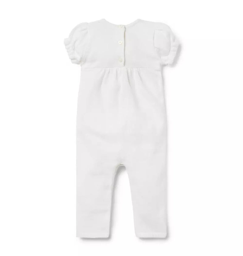Baby Embroidered Rose One-Piece (Size 18-24M) EUC