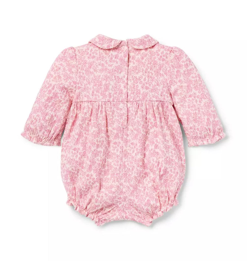 Baby Ditsy Floral Smocked Romper (Size 18-24M) EUC