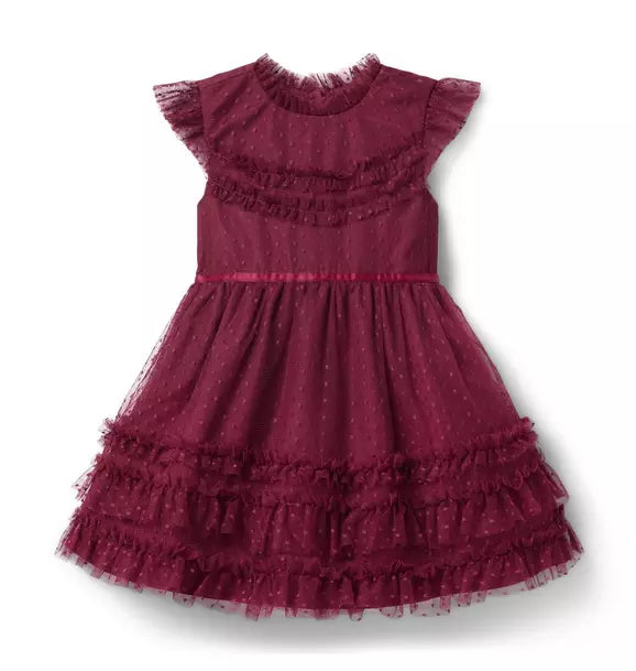 Janie and Jack Dot Tulle Dress (Size: 18-24M) NWT