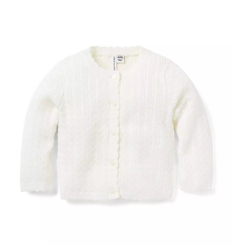 Baby Cable Knit Cardigan (Size: 6-12M) EUC