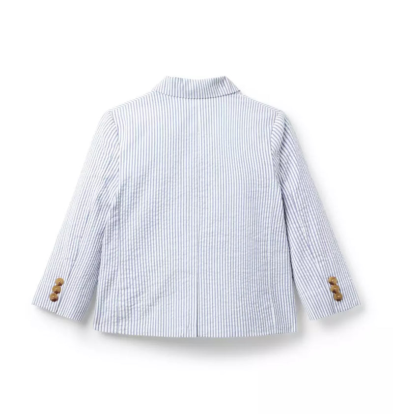 The Striped Seersucker Blazer (EUC 3T)