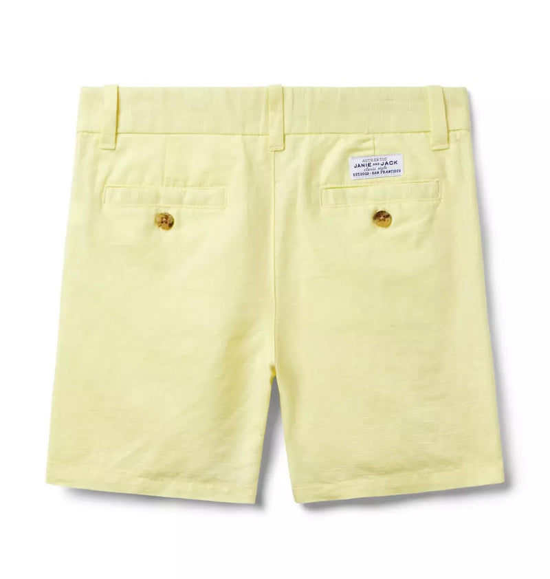 Linen-Cotton Yellow Short (EUC 3T)