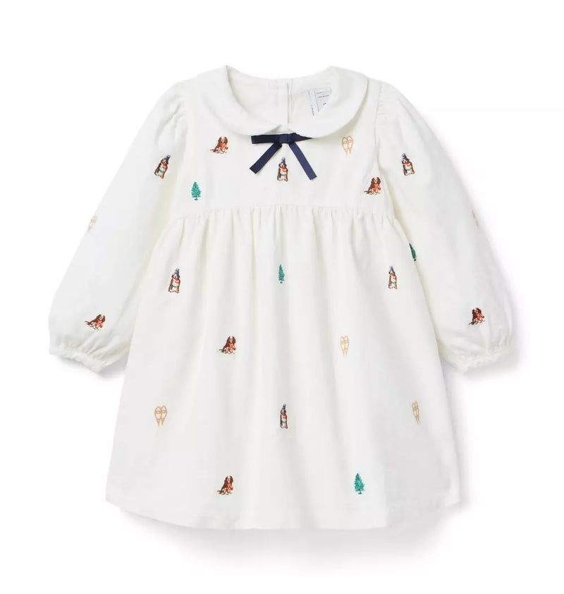 Gray Malin X Janie And Jack Fur-Ever Friends Dress (Size 18-24M) NWT