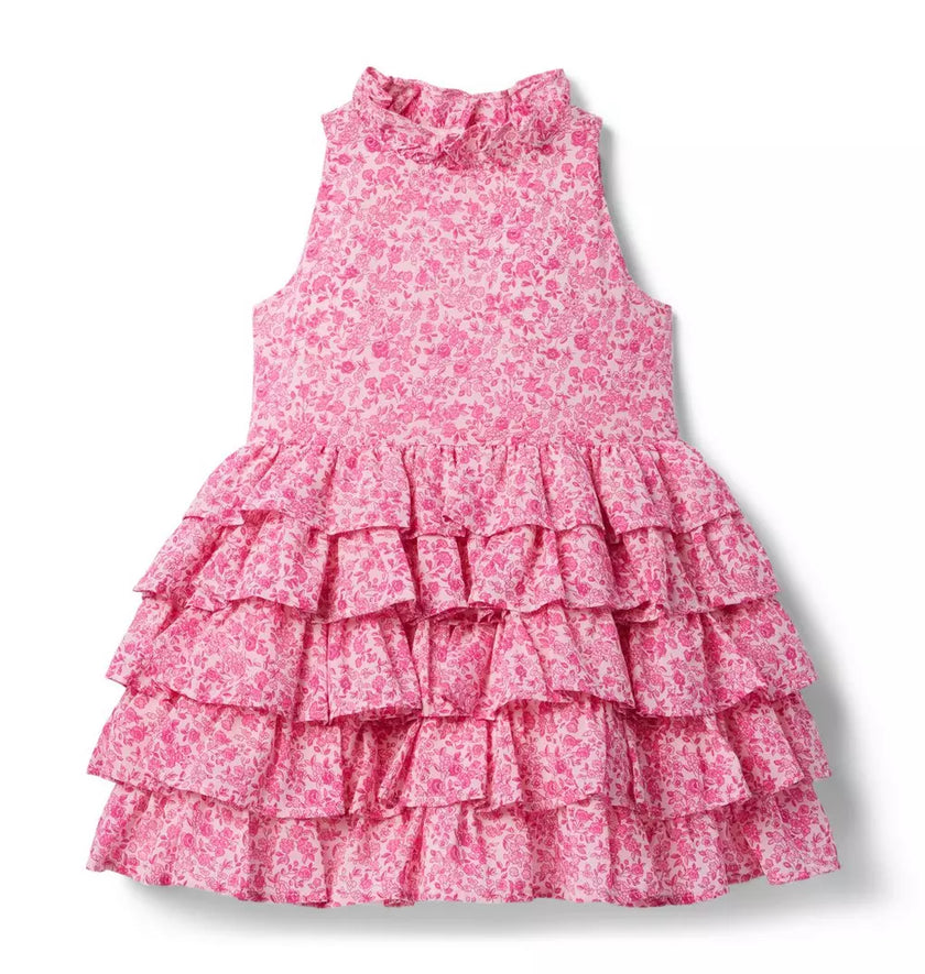 The Floral Frills Pink Dress (Size 12-18M) NWT
