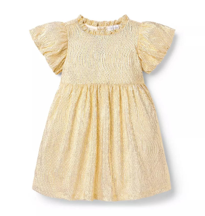 The Golden Moment Gold Dress (Size 18-24M) EUC