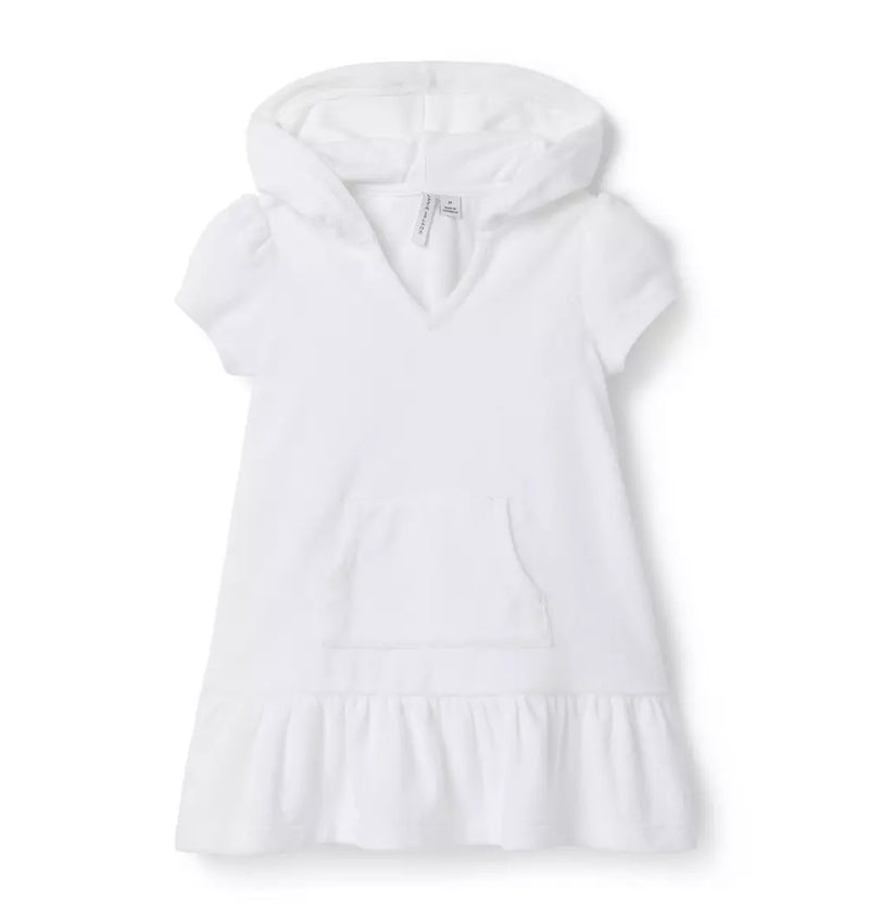 Hooded Terry Swim Cover-Up (EUC 12-18M)