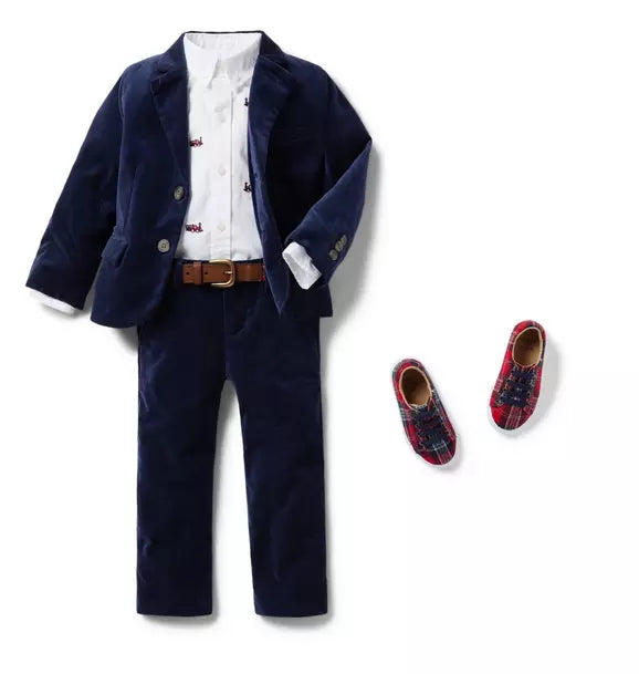 Janie and Jack Velvet Blazer & Pant (Size 3T) EUC