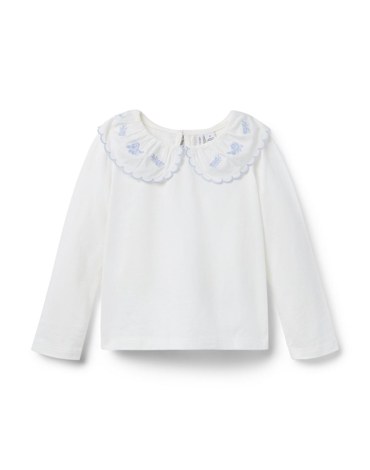 Embroidered Collar Top (Size: 18-24M) EUC