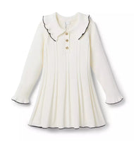 Ribbed Sweater Ivory Dress (Size 18-24M) NWOT