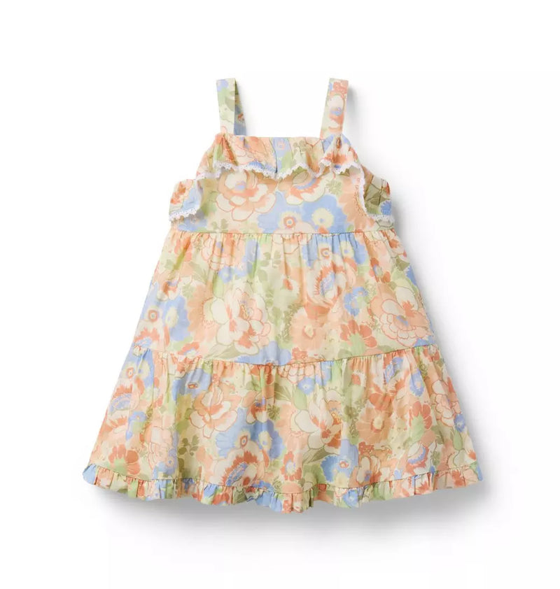 Baby Floral Tiered Dress (NWOT 12-18M)