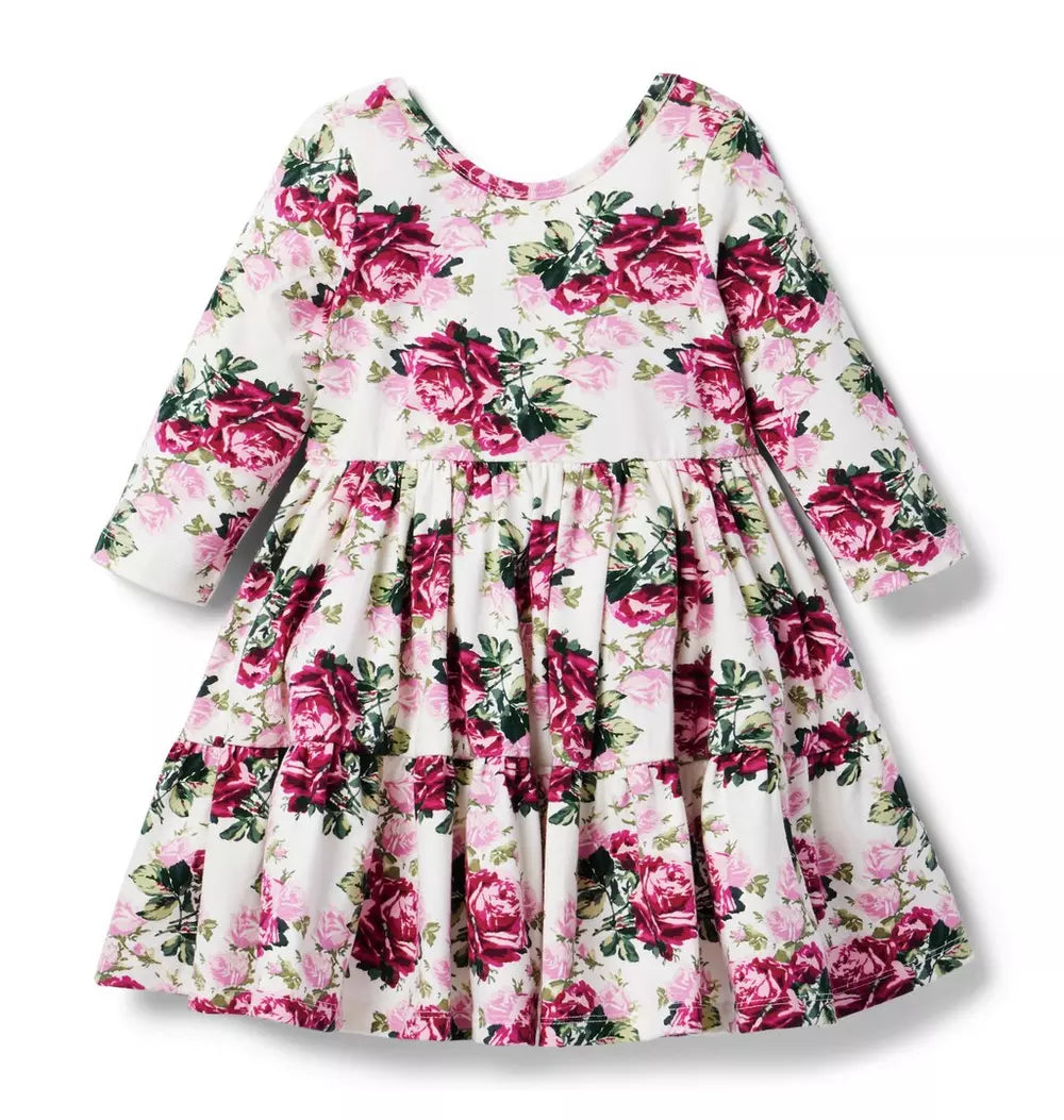 The Everyday 3/4 Sleeve White Floral Dress (Size 12-18M) NWOT