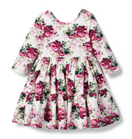 The Everyday 3/4 Sleeve White Floral Dress (Size 12-18M) NWOT