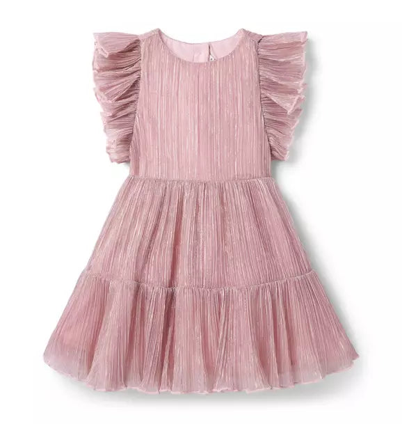 Janie And Jack The Pleated Shimmer Dress (NWT 18-24M)