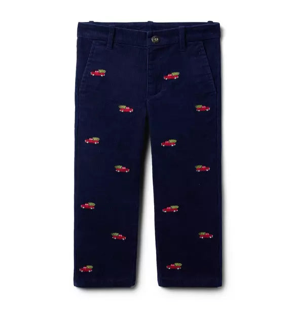 The Embroidered Holiday Corduroy Pant (2T) EUC