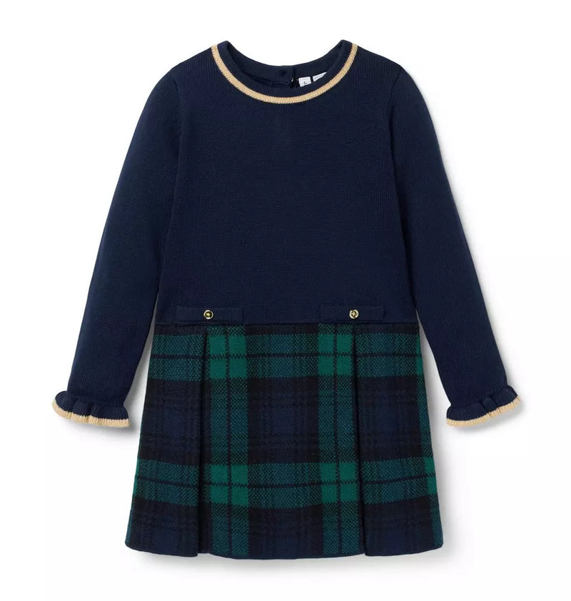 The Tartan Sweater Dress (Size 18-24M) NWOT