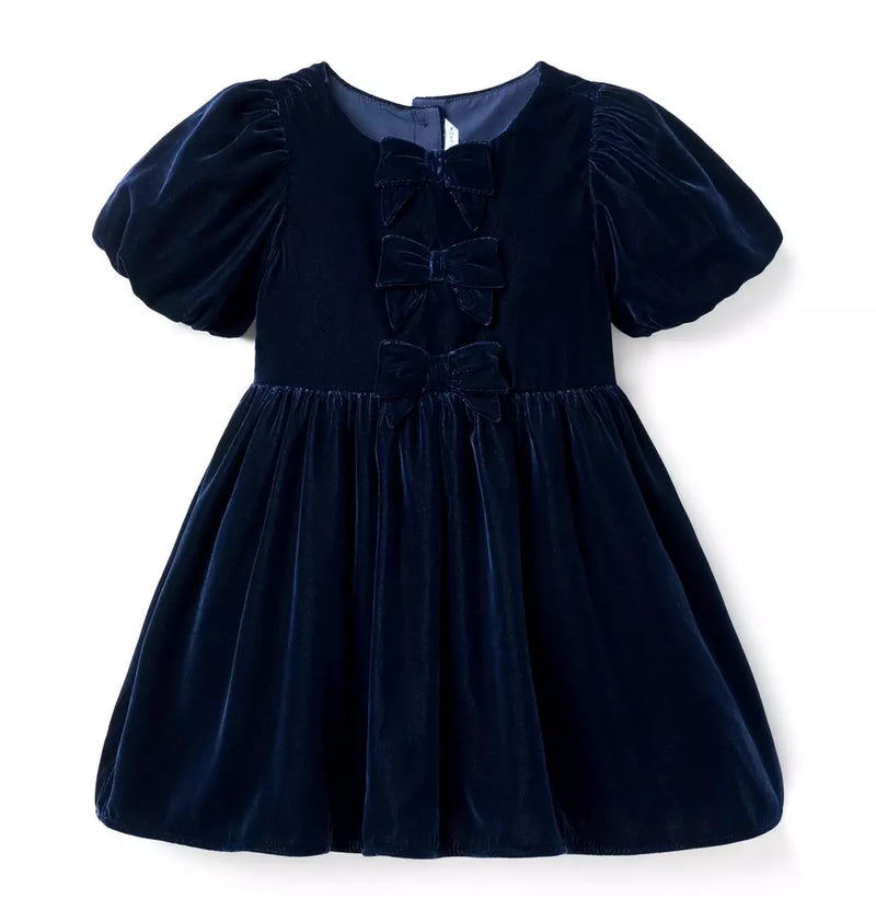 The Velvet Bow Dress (18-24M) NWOT