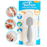 Bumco Mini Baby Bum Brush with Travel Case (Gray) NWT