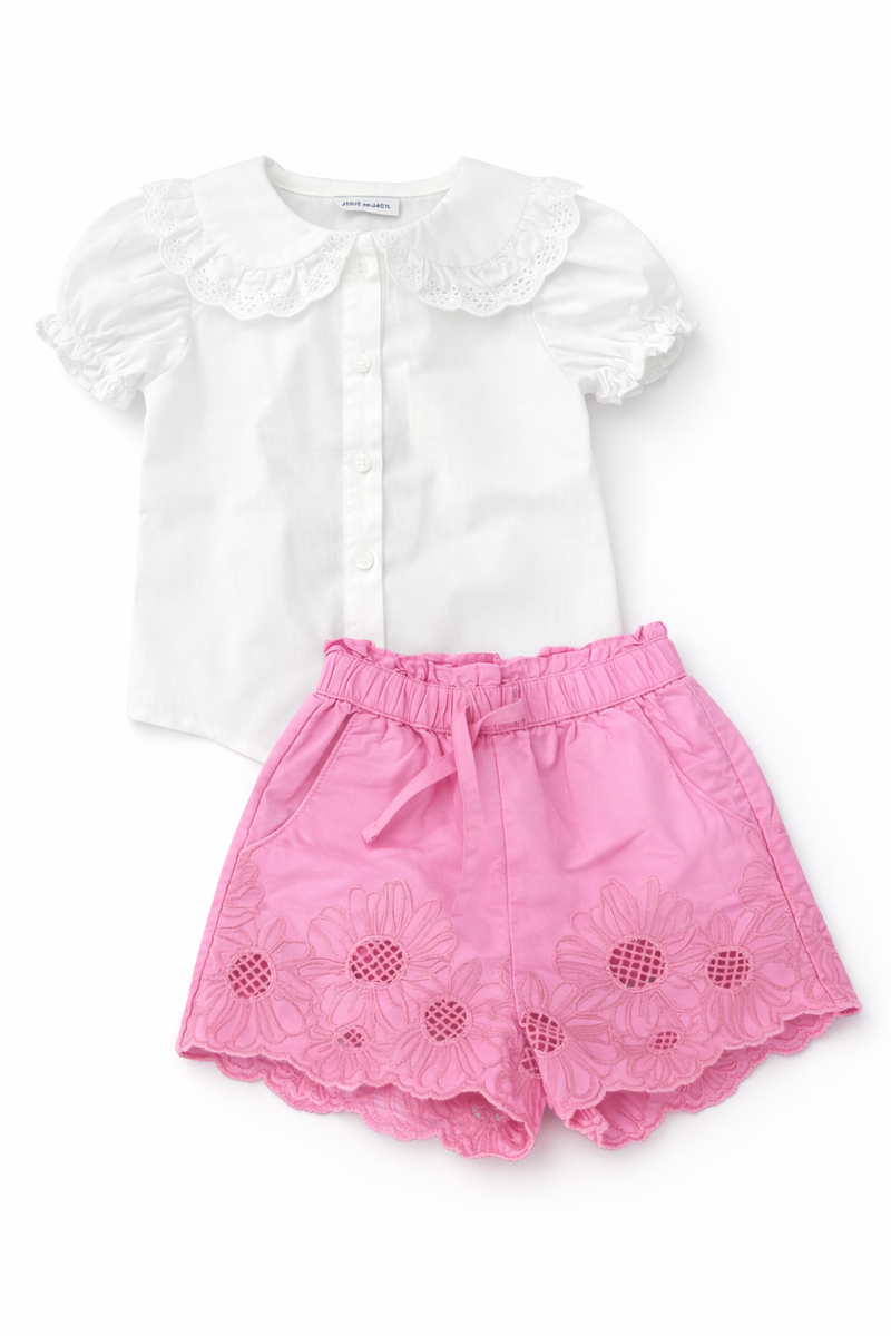 Baby Girl Shirt and Short Set (Size: 12-18) NWOT