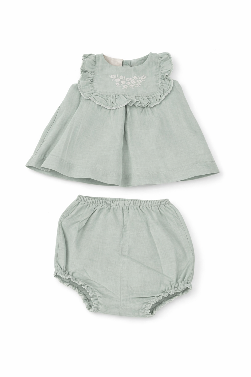Baby Girl's Seersucker Matching Set (12-18M) EUC