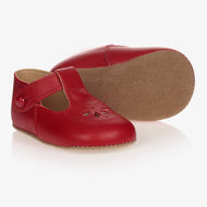 Early Days Red Leather Pre-Walker Shoes (Size 6-9M ) EUC