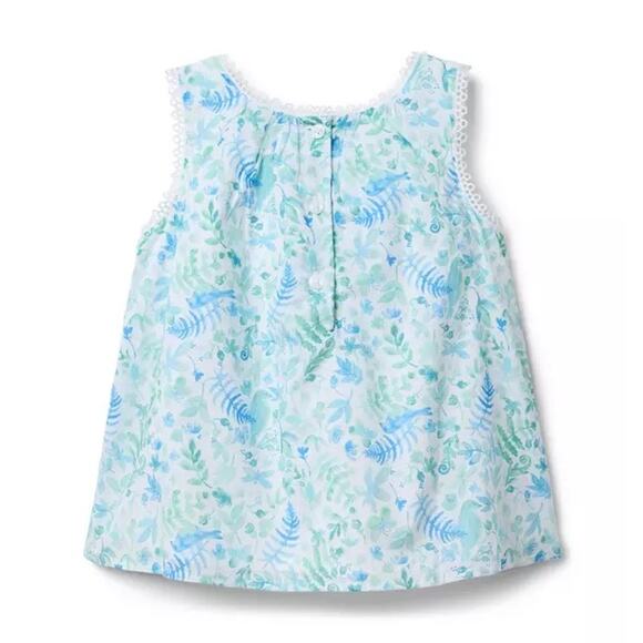 Floral Circle Trim Top (Size 18-24M) NWOT