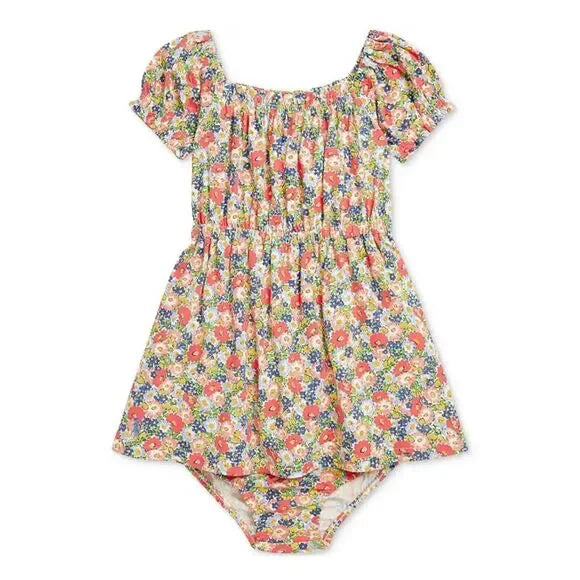 Baby Girls 2 Pc. Floral Cotton Jersey Dress Multicolor (12M) NWT