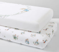 Peter Rabbit™ Organic Crib Fitted Sheet Bundle - Set of 2 NWT