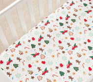 Rifle Paper Co. Christmas Cookies Organic (Crib Fitted Sheet ) NWT