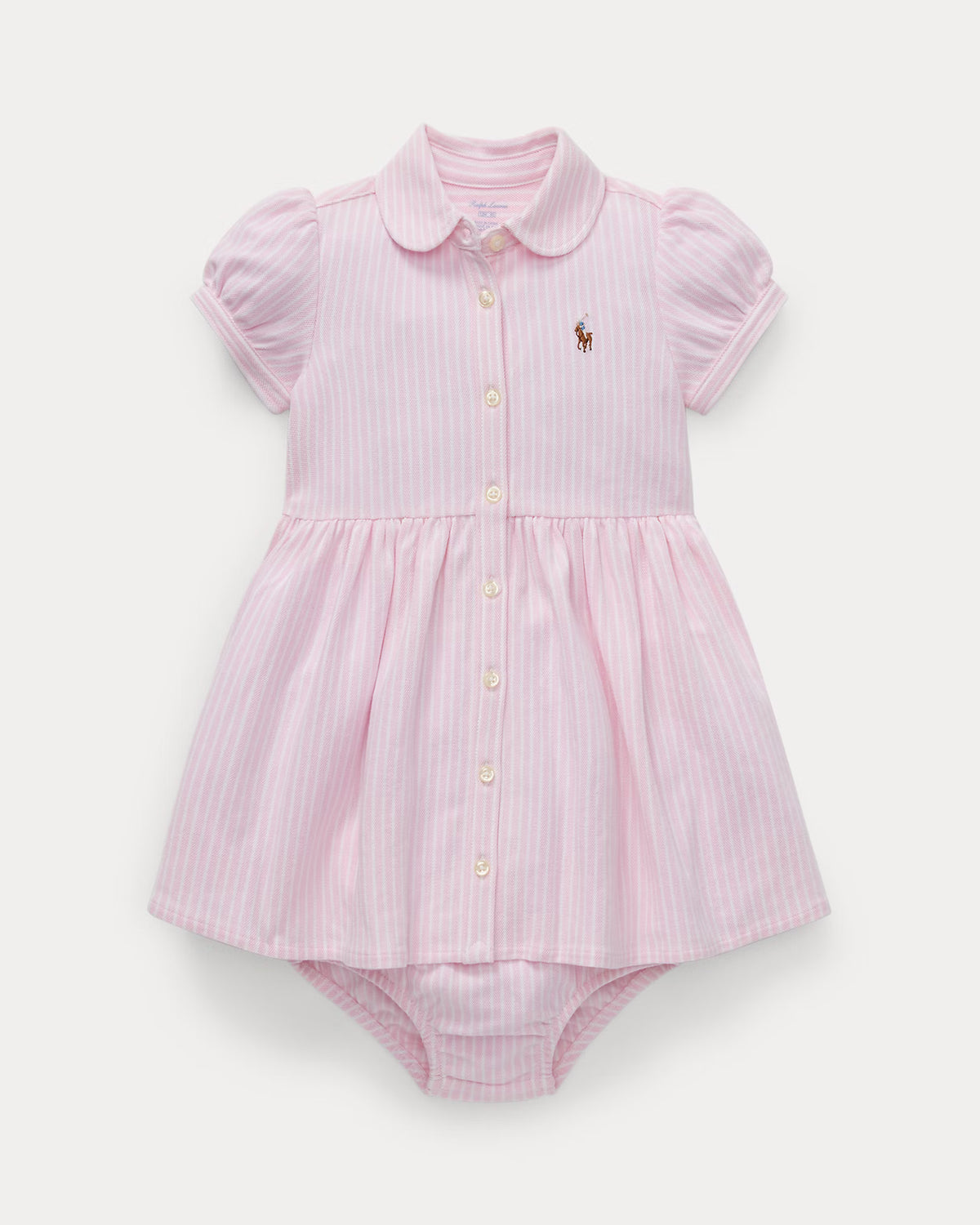 Striped Knit Oxford Shirtdress & Bloomer (NWT 18M)