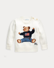 Polo Bear Cotton Sweater (9M) NWT
