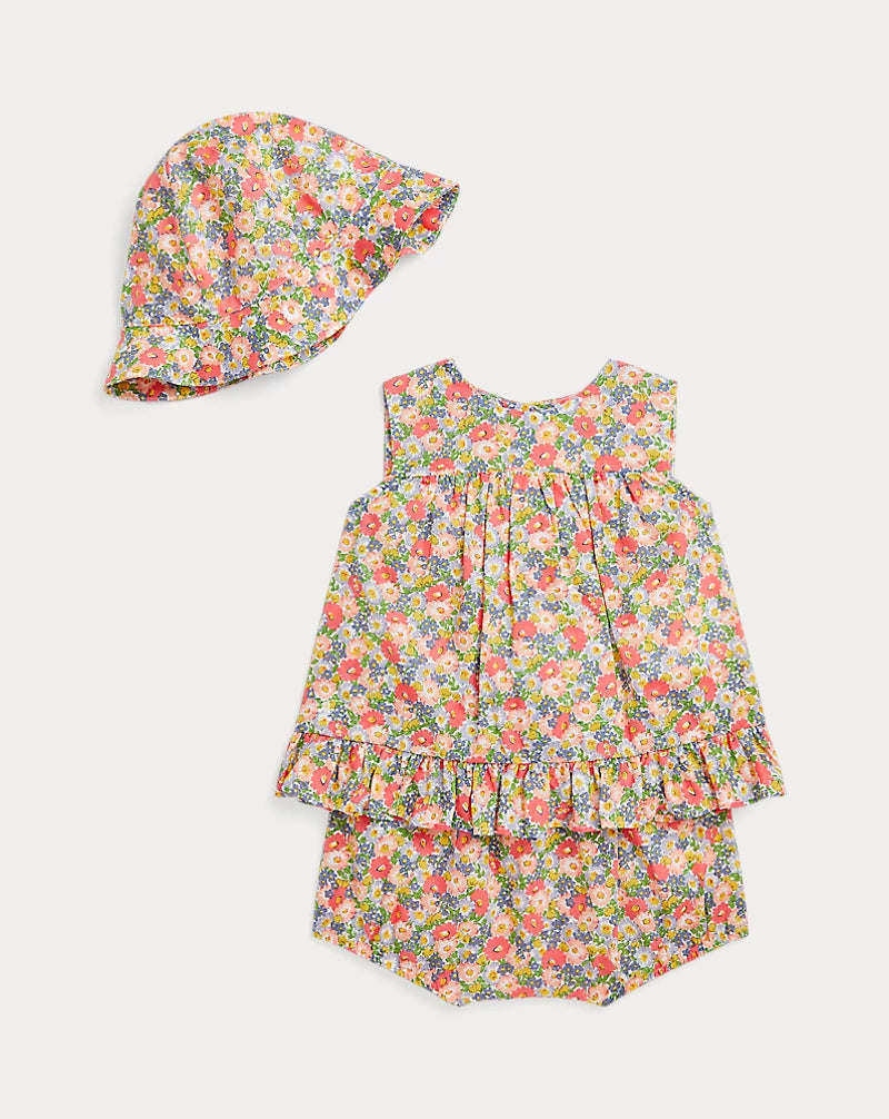 Floral Cotton Batiste 3-Piece Set (EUC 18M)